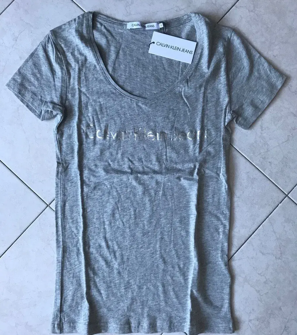 Dámske tričko Calvin Klein - sivé