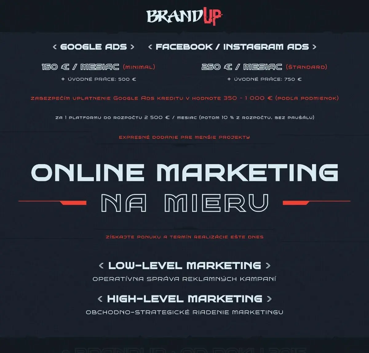 Výkonnostný online marketing (Google, Facebook) – Freelancer