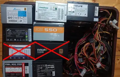 Repasované plne funkčné ATX 500-650W zdroje