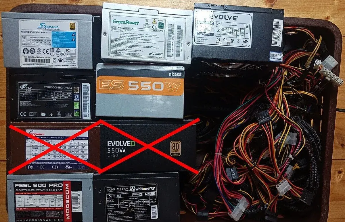 Repasované plne funkčné ATX 500-650W zdroje