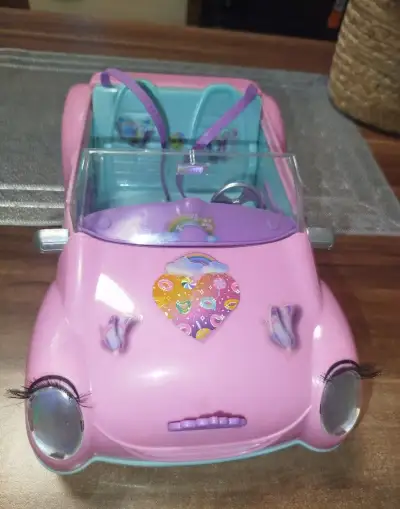 Ružové autíčko – kabriolet pre bábiky