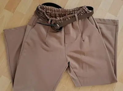 dámske voľné nohavice v camel farbe , uni, NOVÉ
