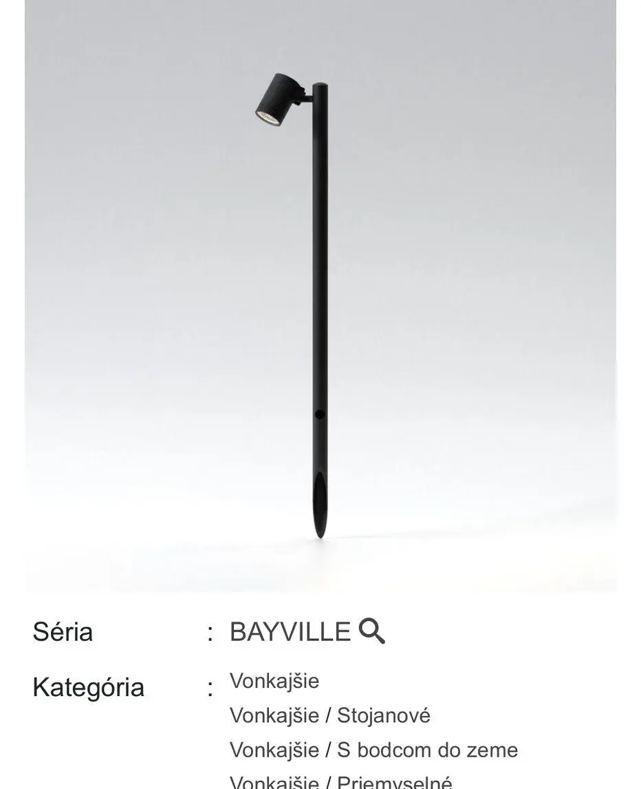 exteriérová lampa Astro bayvile spike