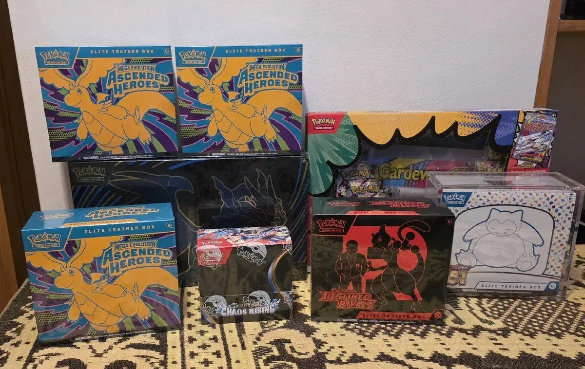 Pokémon TCG – 151 ETB, Charizard UPC, Ascended Heroes.