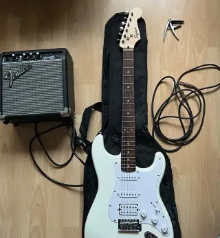 Gitara Fender Squier Stratocaster+kombo Fender Frontman 10g