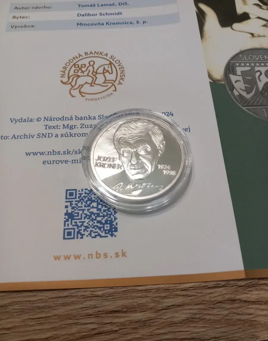 10 eur strieborna minca proof Kroner + Wetzler a Vrba