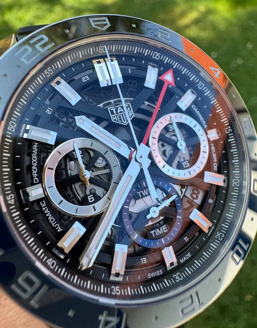 TAG Heuer Carrera Heuer 02 GMT, 2019 +4 s/deň, karta