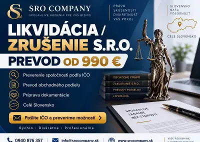 zrušenie sro spoločnosti