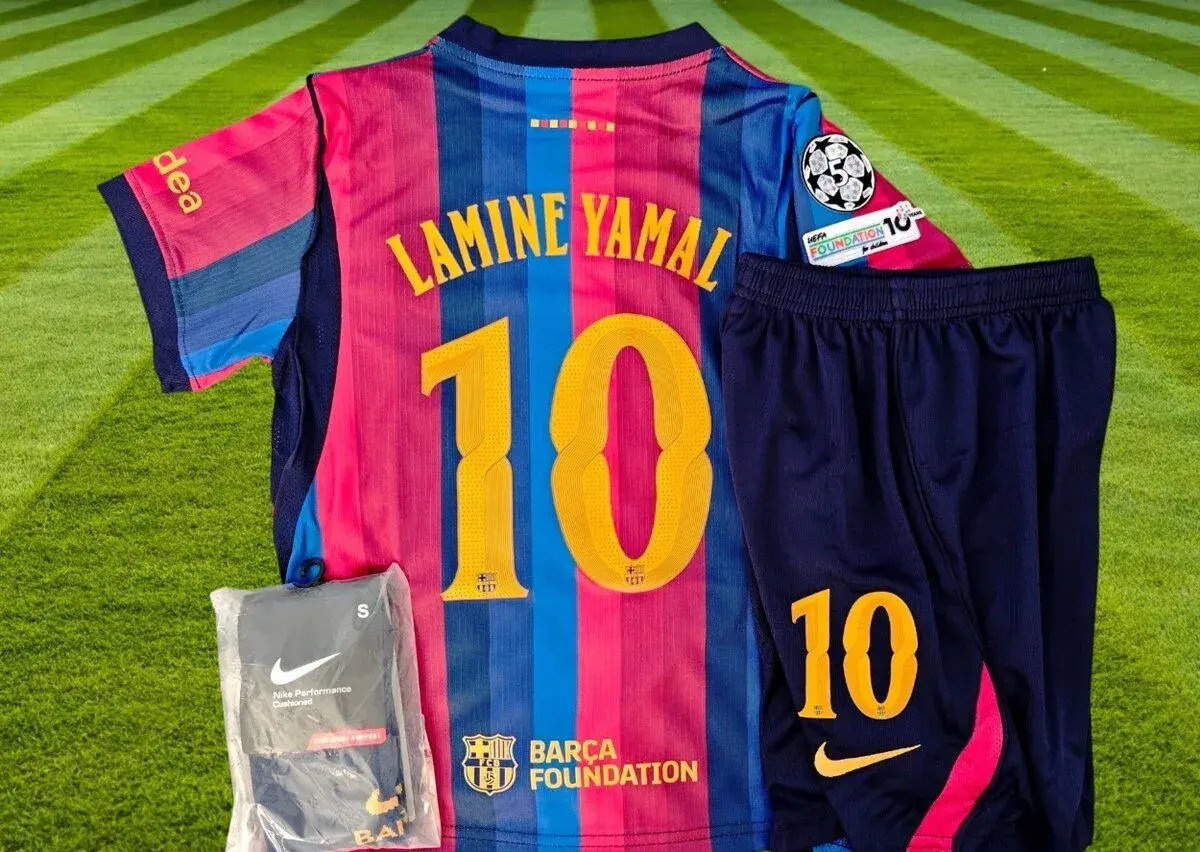 dres Lamine Yamal #10 FC Barcelona 26/27 Liga majstrov