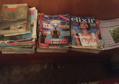 Casopisy horgasz , ufo magazin, elixir, Knihy