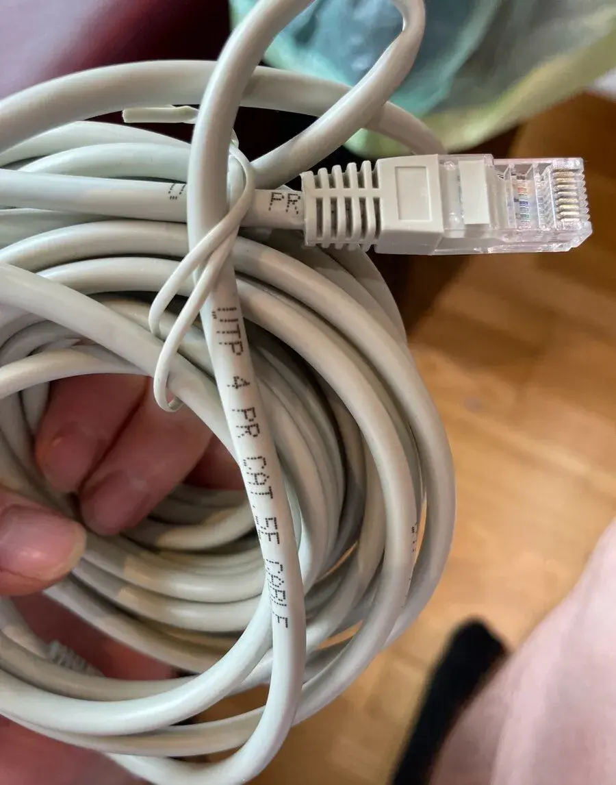 Sieťový LAN kábel UTP Cat 5e, 7,5 m, RJ45