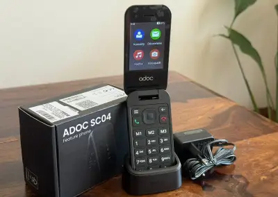 ADOC SC04 seniorský telefón - nový, nepoužitý, komplet balen