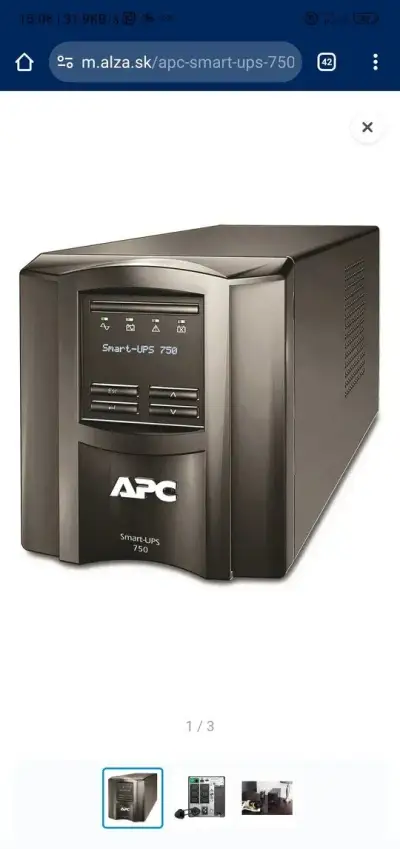 Záložný zdroj APC Smart-UPS 750 VA LCD 230 V so SmartConnect