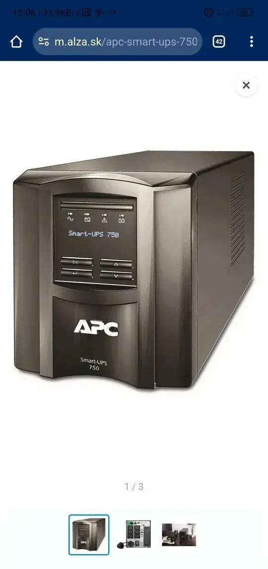 Záložný zdroj APC Smart-UPS 750 VA LCD 230 V so SmartConnect