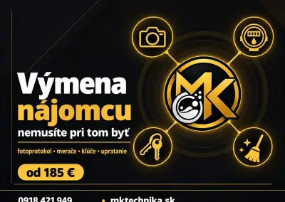Výmena nájomcu – fotoprotokol, upratanie, kľúče – Zvolen