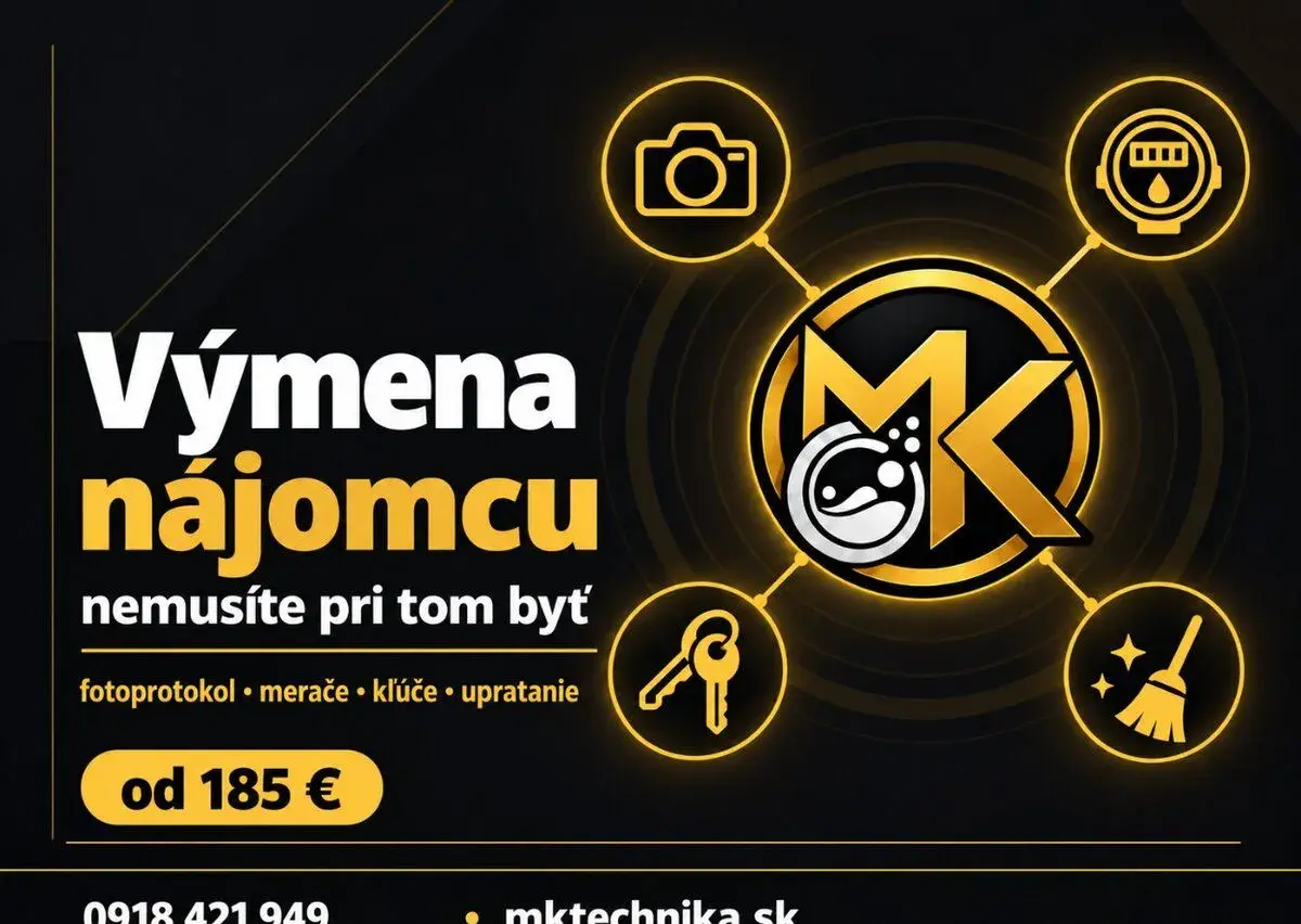 Výmena nájomcu – fotoprotokol, upratanie, kľúče – Zvolen