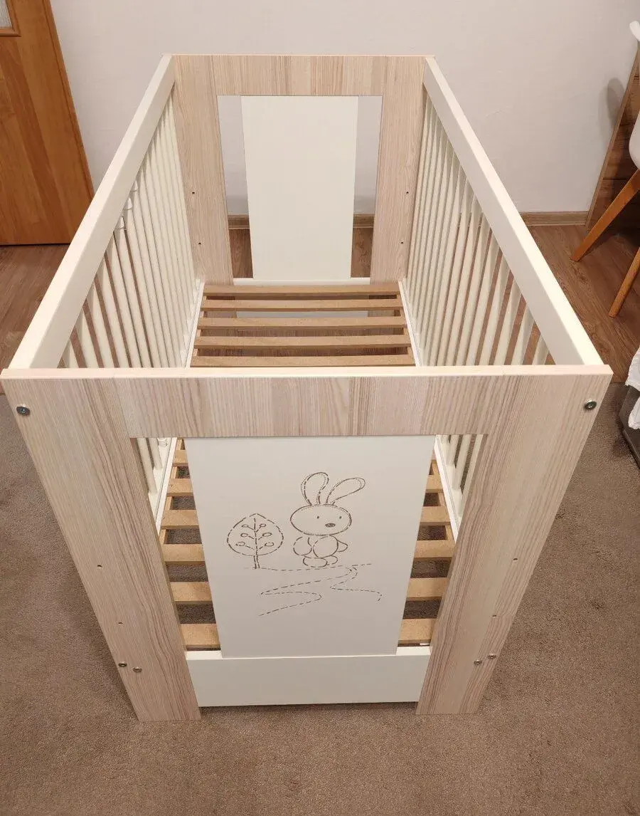 Drevená postieľka KLUPS 120x60