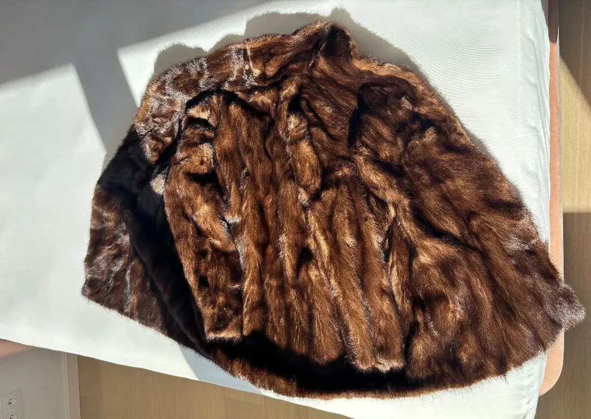 Pravá vintage norková pelerína – Heckscher Hamburg (Nenosená