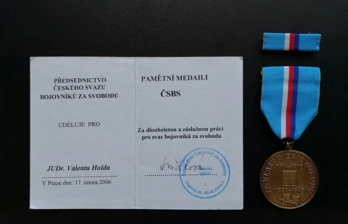 Pamätná medaila Český Svaz Bojovníků za Svobodu