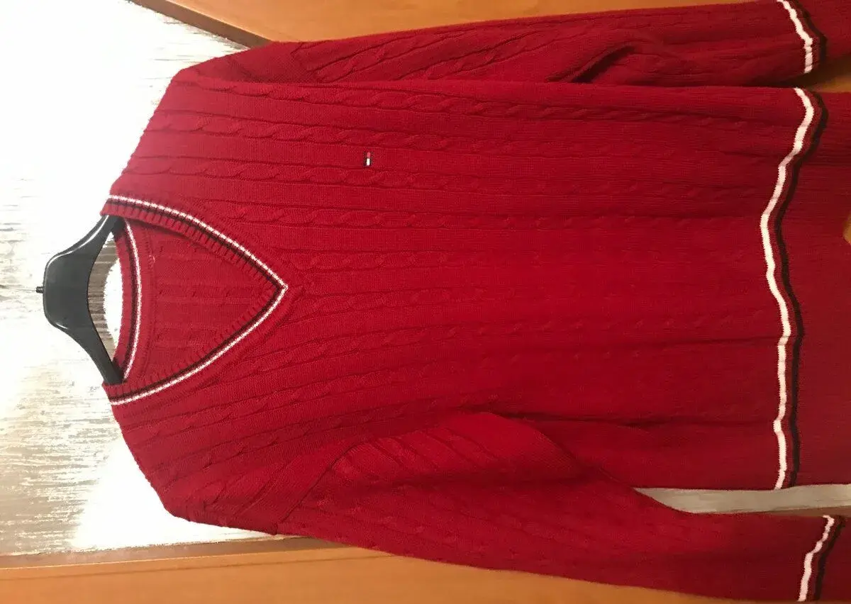 TOMMY HILFIGER osmickovy pánsky sveter XL