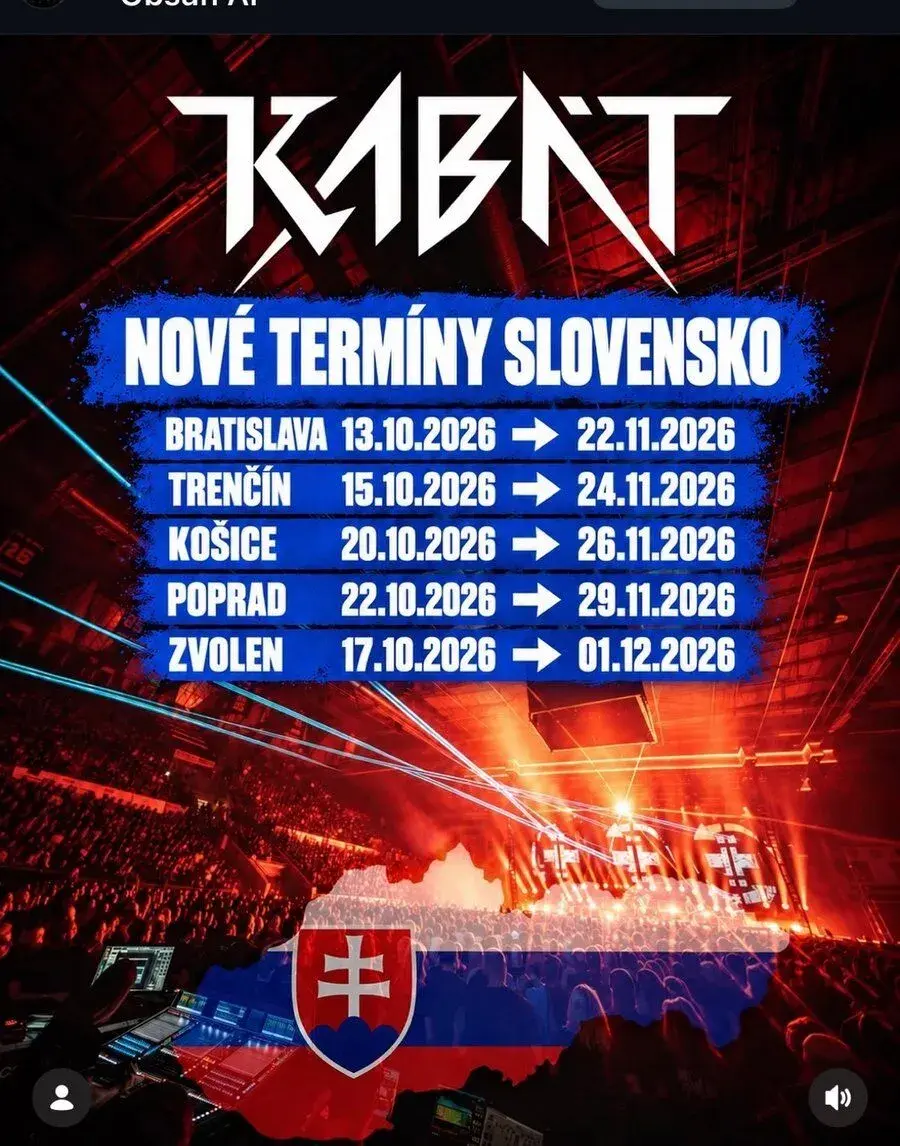 Vstupenky Kabát 22.11.2026 Bratislava