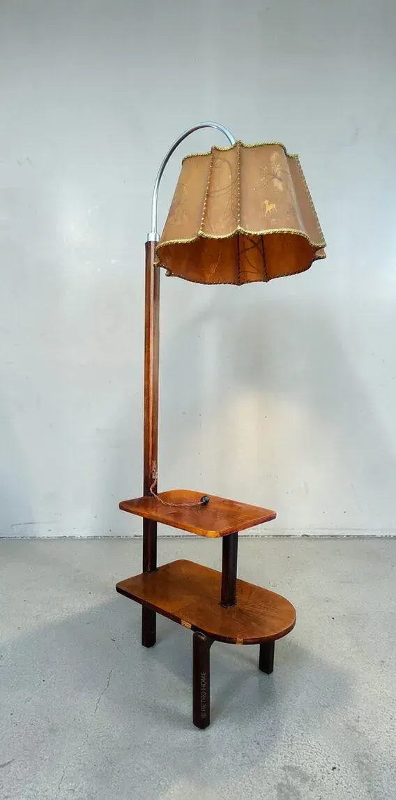 Retro lampa so stolíkom - v sobotu 17.10. možnosť dovozu