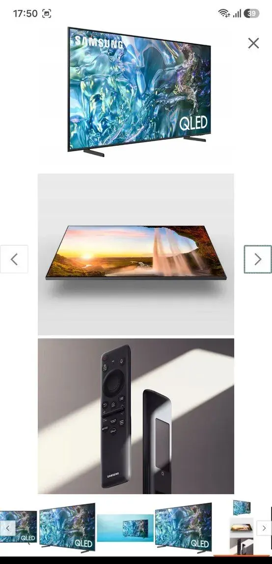 QLED TV Samsung QE65Q60D 65" 4K UHD