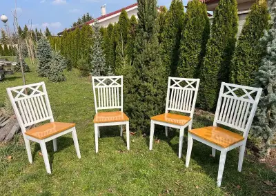 Drevene stoličky 4ks