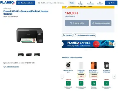 Úplne novú tlačiareň EPSON L3250 neštartovanú.Wi-Fi