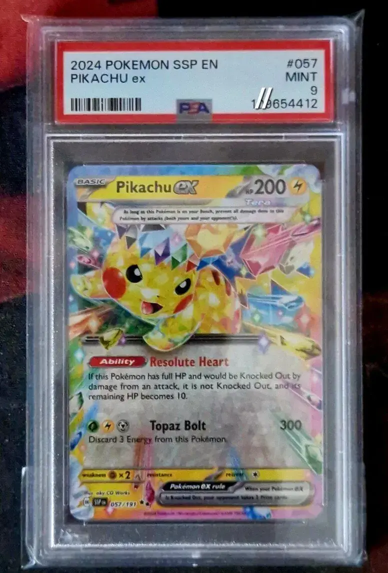 Pikachu ex (SSP 057) PSA 9