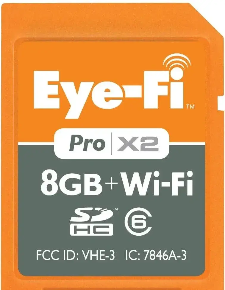 Eye-fi Pro X2 8GB Wireless Wi-Fi SDHC Memory Card
