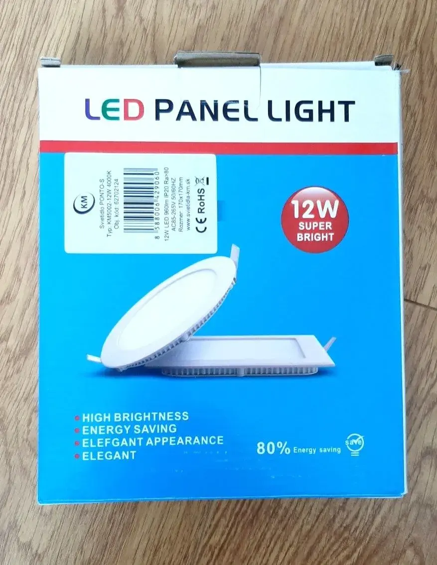LED svietidlo PONTO-S, 12 W, 4000 K