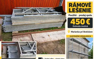 Rámové lešenie s kovovými podlážkami – Marianka