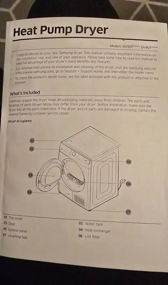 Samsung – sušička s tepelným čerpadlom, 8 kg, A+++