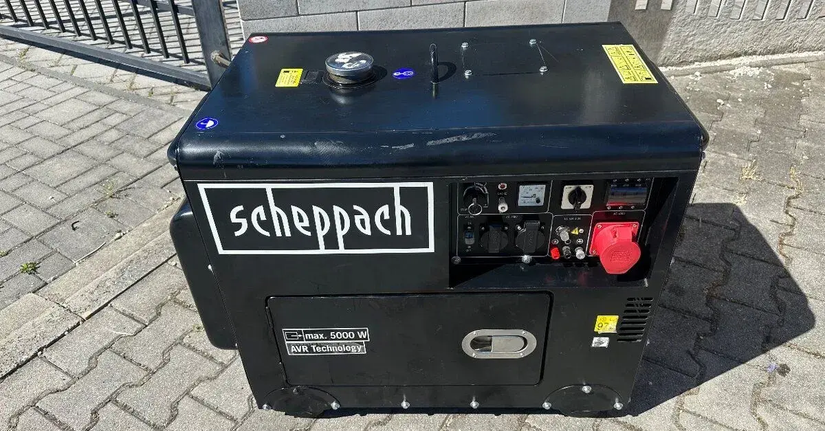 Naftová elektrocentrála Scheppach SG 5200 D (5 kW, AVR, 230V