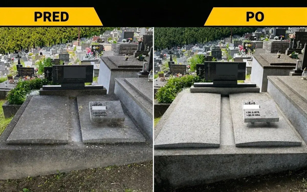 Čistenie hrobov a obnova písma Žilina a okolie