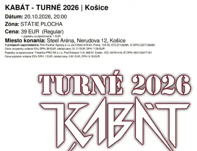 KABÁT Tour 2026 - Košice