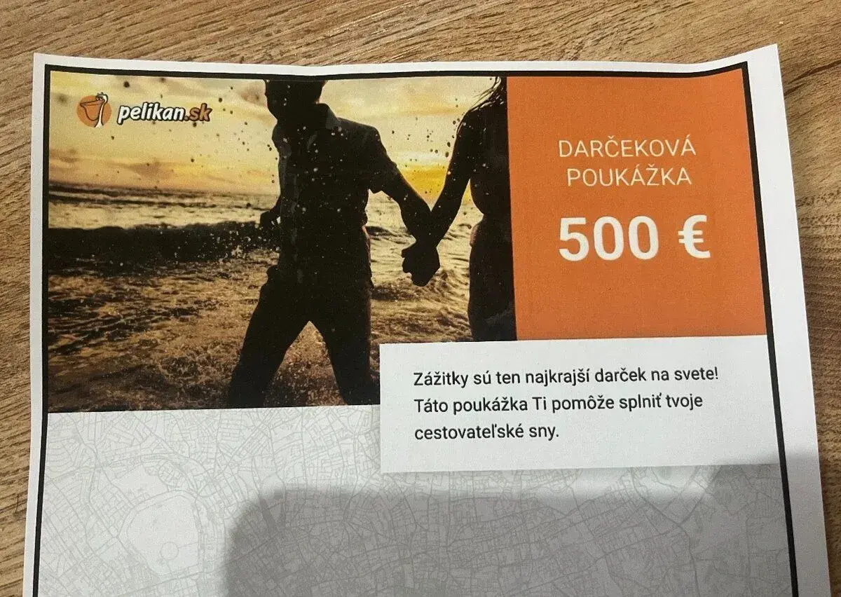 500€ PELIKAN Darčeková poukážka / voucher
