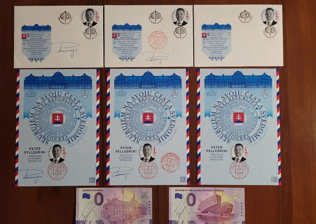 Pamätný list a FDC prezident Peter Pellegrini +0€ s podpisom