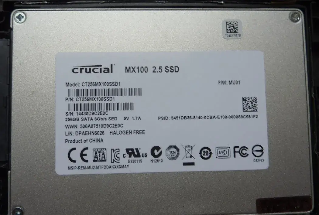 SSD Lenovo Ideapad 320 17IKB
