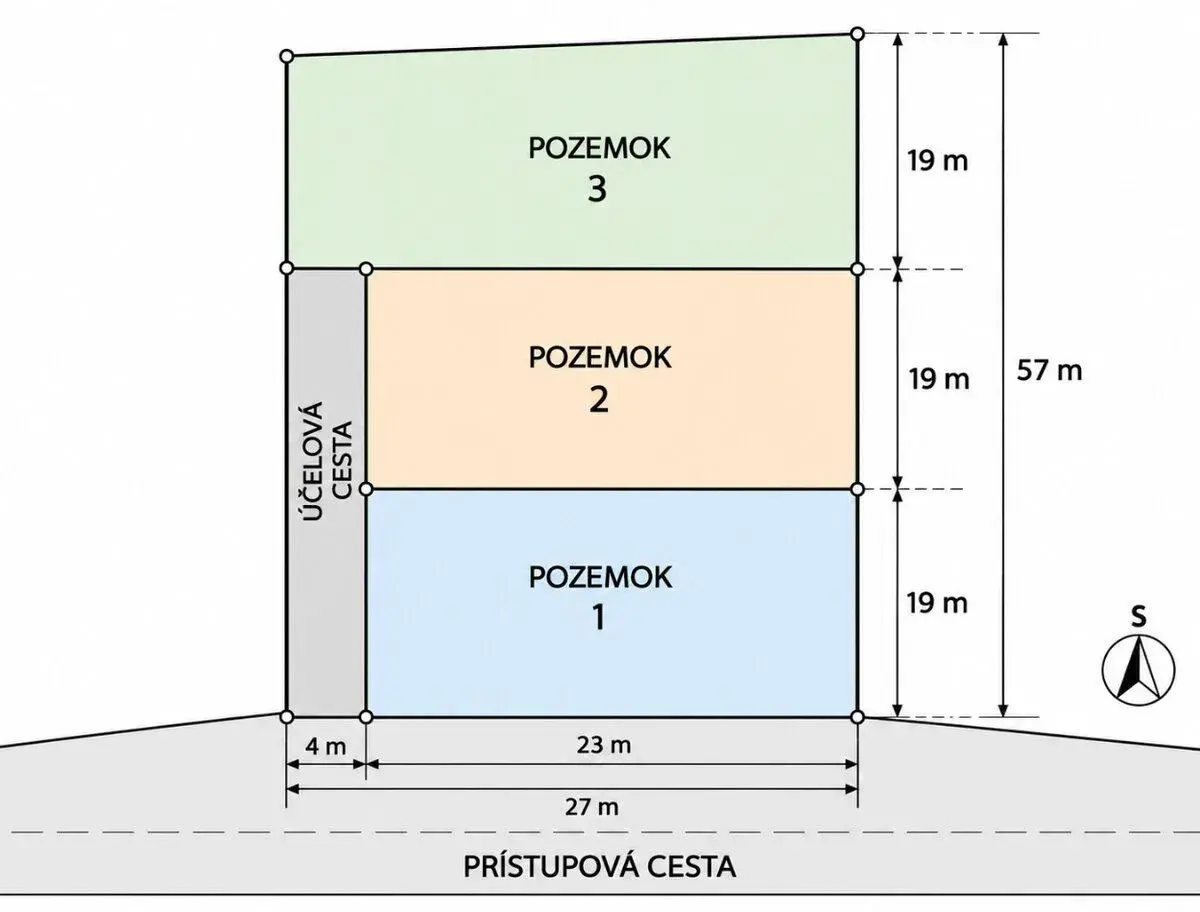 Stavebné pozemky Vyšná Šebastová – od 437 m² | 92 €/m²
