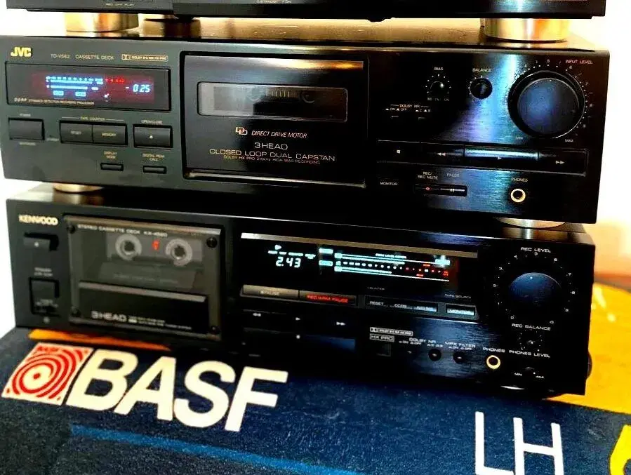 3-head kazet. Deck JVC,Kenwood,Carver