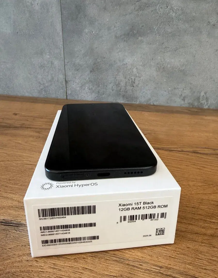 Xiaomi 15T Black – 12 GB RAM / 512 GB