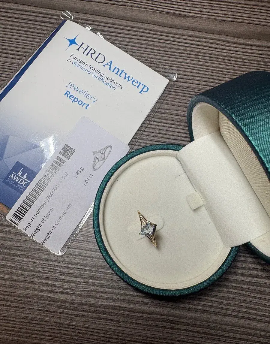 Prsteň 14K žlté zlato s prírodným akvamarínom