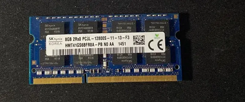 Notebook Ram 1x8GB 1600Mhz DDR3