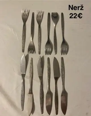 Starý príbor Nerž - 12 ks