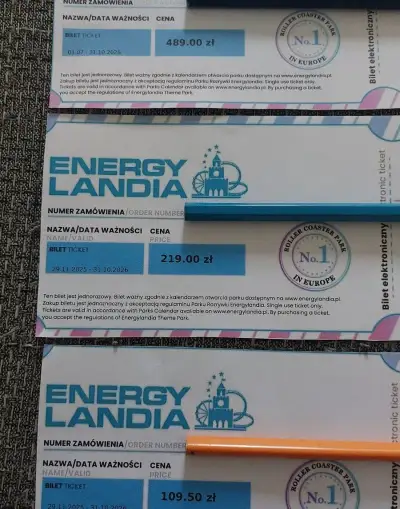 Energylandia vstupenky