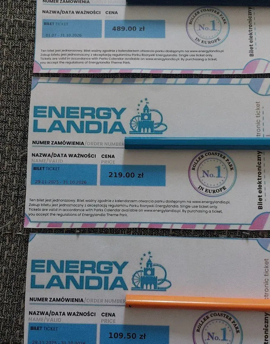 Energylandia vstupenky