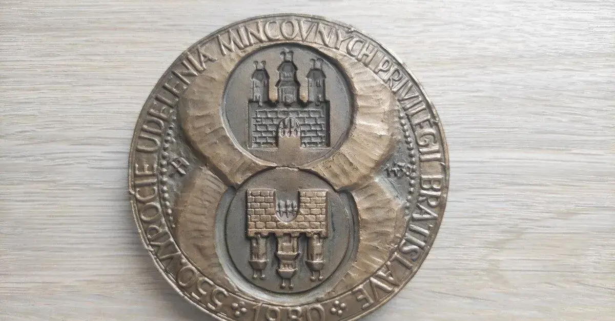 Medaila - L.Snopek - 550.výročie udelenia minc.privilégií