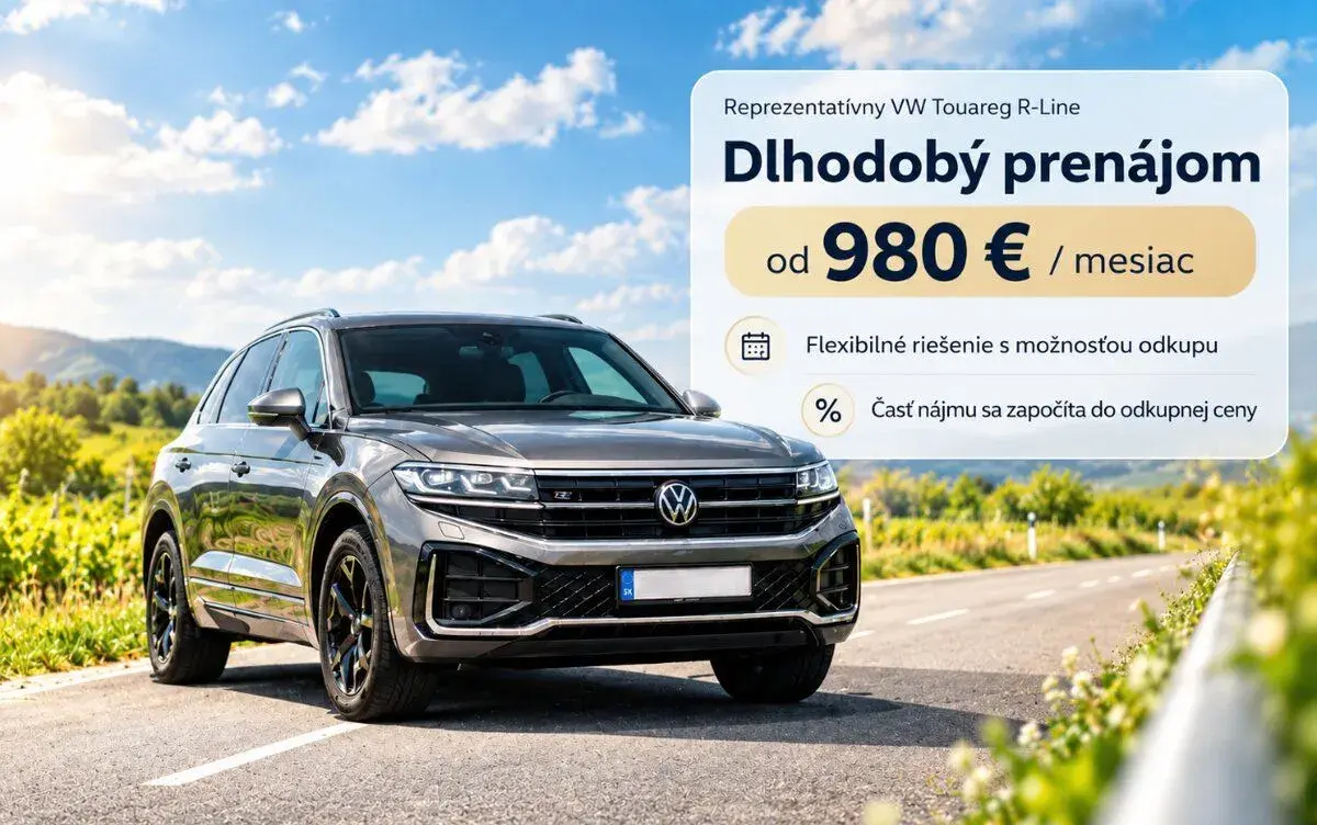 Operatívny leasing, prenájom VW Touareg, od 980 € / mesiac